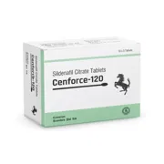 Cenforce 120 Mg Box/Carton showing the Front face.