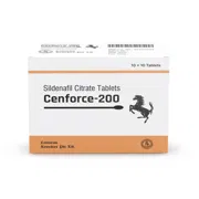 Cenforce 200 Mg Box/Carton showing the Front face.