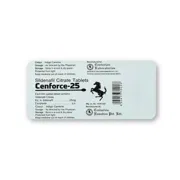 Cenforce 25 Mg Strip Front View