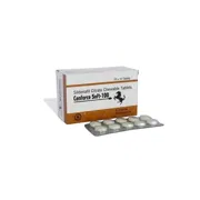 Cenforce Soft 100 Mg Box/Carton + Blister Pack showing the Front face.