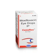 Centaflox eye drop 5 ml Box/Carton showing the Front face.