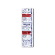 Cepodem 100 Mg Tablet Strip showing the Front face.