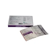 Ceprox 500 Mg Box/Carton + Blister Pack showing the Front/Back face.