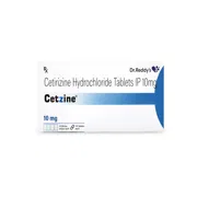 Cetzine Tablet Box/Carton showing the Front face