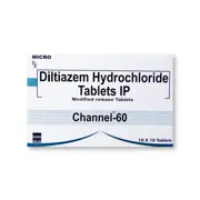 Channel 60 Mg Tablet Box/Carton showing the Front face.