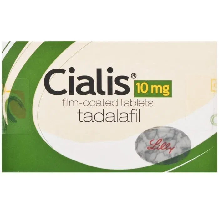 Cialis 10 Mg Tablet Box/Carton showing the Front face.
