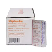 Ciplactin 4 Mg Box/Carton + Blister Pack showing the Front/Back face.