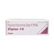 Ciplar 10 Mg Box/Carton showing the Front face.