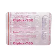 Ciplox 750 Mg Blister Pack showing the Front face.
