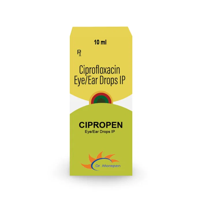 Cipropen Eye-Ear Drops Box/Carton showing the Front face.