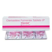 Clamist Tablet Box/Carton + Blister Pack showing the Front face.