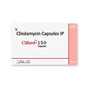 Cliford 150 Mg Box/Carton showing the Front face.