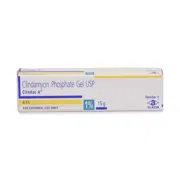 Clindac A 15 gm Box/Carton showing the Front face.