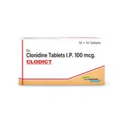 Clodict 100 Mcg Tablet Box/Carton Front view