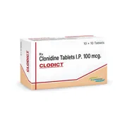 Clodict 100 Mcg Tablet Box/Carton Front and Side view