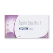 Clofert 100 Tablet Box/Carton showing the Front face.