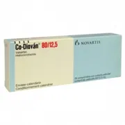 Co-Diovan 80-12.5 Tablet Box/Carton showing the Front face.