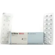 Co-Diovan 80-12.5 Tablet Box/Carton + Blister Pack showing the Front face.