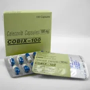 Cobix 100 Mg Box/Carton + Blister Pack showing the Front face.