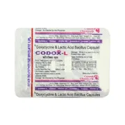 Codox-L Capsule Blister Pack showing the Back face.