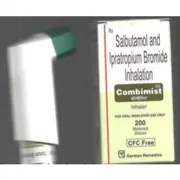 Combimist 100 Mcg + 20 Mcg Inhaler Inhaler + Box/Carton showing the Front face.