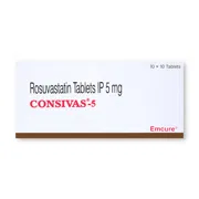 Consivas 5 Tablet Box/Carton showing the Front face.