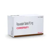 Consivas 5 Tablet Box/Carton showing the Front face.