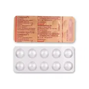 Consivas 5 Tablet Box/Carton + Blister Pack showing the Front and Back face.