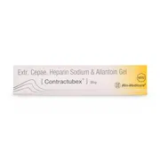 Contractubex Gel Tube showing the Front face.
