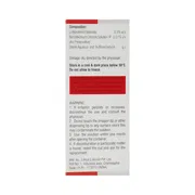 Copred Eye Drop Box/Carton showing the Back face.