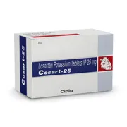 Cosart 25 Mg Box/Carton showing the Front face.