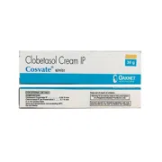 Cosvate Cream 30 Gm Box/Carton showing the Front face.