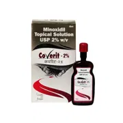 Coverit 2% 60ml Box/Carton + Bottle showing the Front face.