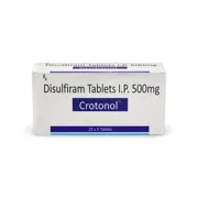 Crotonol 500 Mg Tablet Box/Carton showing the Front face.