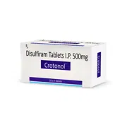 Crotonol 500 Mg Tablet Box/Carton showing the Front face.