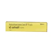Cutisoft Cream 1% (10gm) Box/Carton showing the Front face.