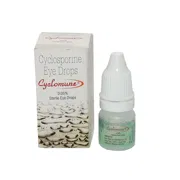 Cyclomune 0.05% Box/Carton + Eye Drops Bottle showing the Front face.