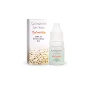 Cyclomune 3 ml Box/Carton + Eye Drops Bottle showing the Front face.