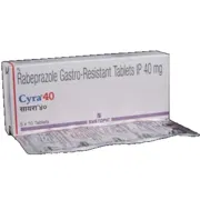 Cyra 40 Tablet Box/Carton + Blister Pack showing the Front face.