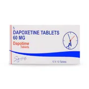 Dapotime 60 Mg Box/Carton showing the Front face.