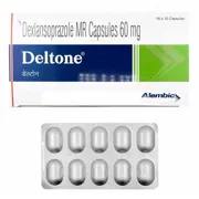 Deltone Capsule MR Box/Carton + Blister Pack showing the Front face.