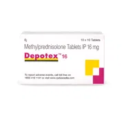 Depotex 16 Mg Tablet Box/Carton Front view