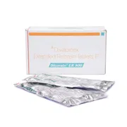 Dicorate ER 500 Mg Box/Carton + Blister Pack showing the Front face.