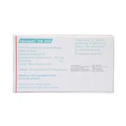 Dicorate ER 500 Mg Box/Carton showing the Back face.