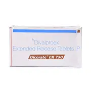 Dicorate ER 750 Mg Box/Carton showing the Front face.