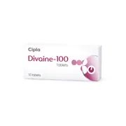 Divaine 100 Mg Box/Carton showing the Front face