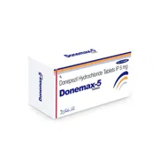 Donemax 5 Mg Tablet Box/Carton showing the Front face.