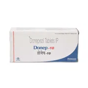 Donep 10 Mg Box/Carton showing the Front face.