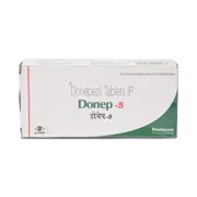 Donep 5 Mg Box/Carton + Blister Pack showing the Front face.