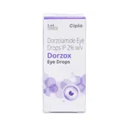 Dorzox Eye Drop 2% (5 ml) Eye Drop Box/Carton showing the Front face.
